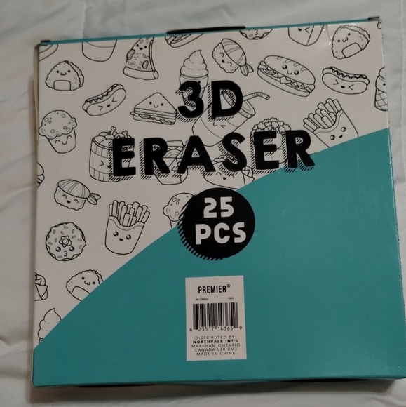 👜Premier 3D Erasers - 24 Piece Animal Food Novelty Fun Stationery Erasers Set - Picture 5 of 5